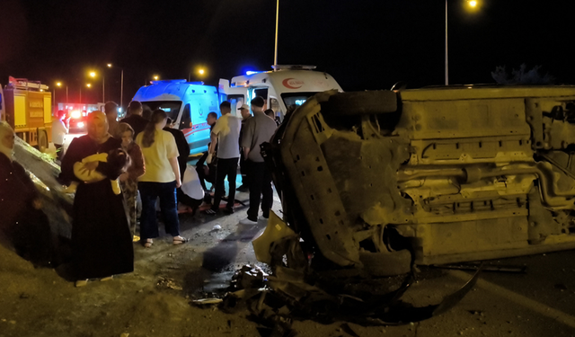 Mutlu Gün Kabusa Döndü: Düğün Dönüşü Kaza, 6 Yaralı