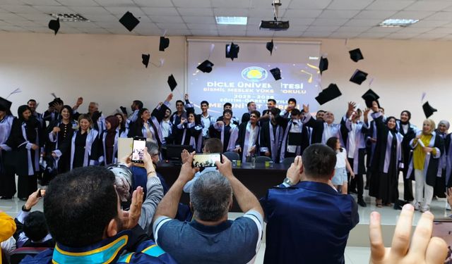 Bismil Meslek Yüksekokulu’nda Mezuniyet Coşkusu Yaşandı