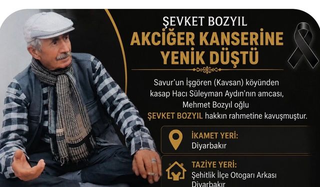 Şevket Bozyıl Akciğer Kanserine Yenik Düştü