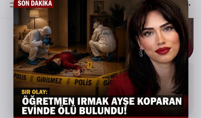 Ağrı'da sır olay: Öğretmen Irmak Ayşe Koparan evinde ölü bulundu!