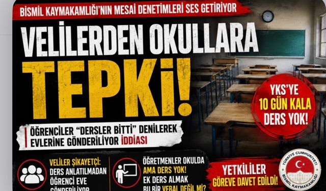 Velilerden Okullara Tepki: “Öğrenciler Ders İşlenmeden Eve Gönderiliyor”