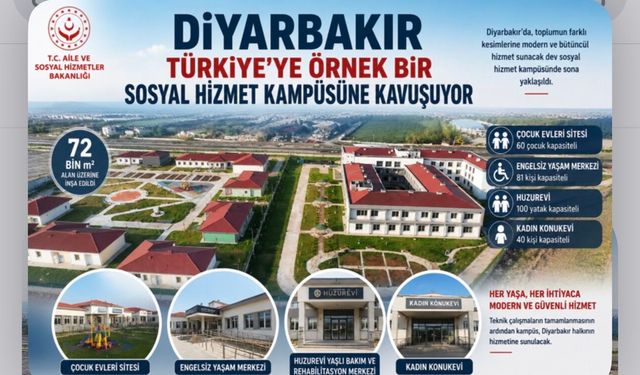 Diyarbakır’da Binlerce Vatandaşa Hizmet Verecek Dev Proje