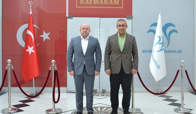 Çüngüş Kaymakamı Metin Baskın'dan Bismil Kaymakamı Recep Hasar'a Ziyaret