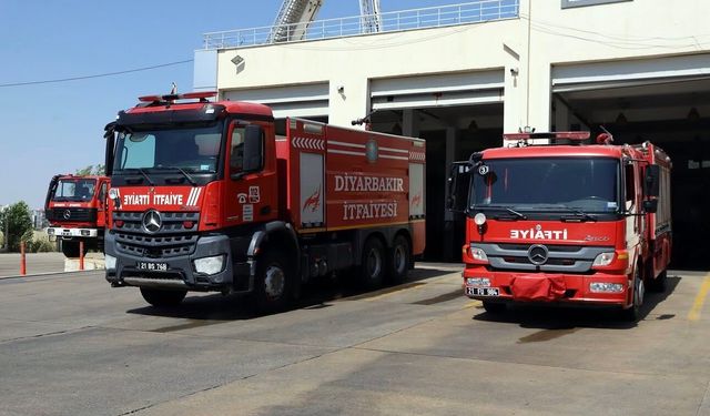 Diyarbakır İtfaiyesi Anız Yangınlarına Karşı Teyakkuzda