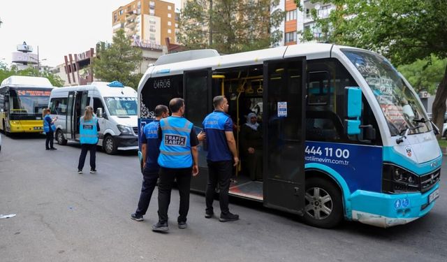 Diyarbakır'da Toplu Taşımada Sıkı Takip Sürüyor