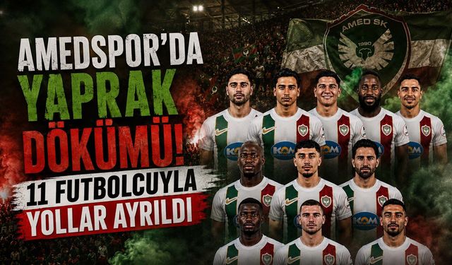 Amedspor'da Yaprak Dökümü: 11 Futbolcuyla Yollar Ayrıldı