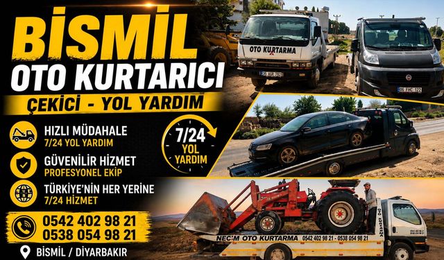 BİSMİL OTO KURTARICI - ÇEKİCİ - YOL YARDIM