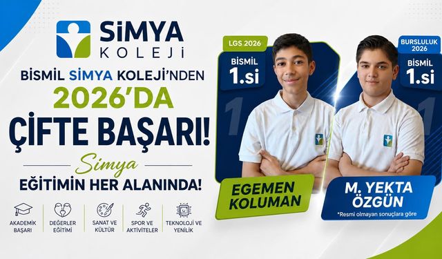 Bismil Simya Koleji'nden Çifte Başarı
