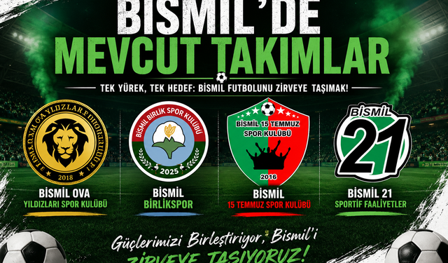 Bismil’de Futbol Nasıl Başladı? 90 Yıllık Serüven: Dünden Bugüne Tüm Kulüpler ve Hikâyeleri  Yazı Dizisi 3-