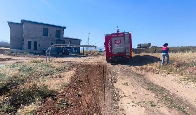 Damperi Tellere Takılan Kamyon Yangına Yol Açtı