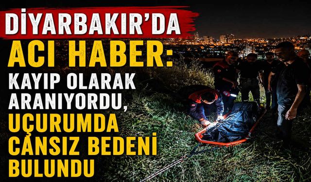 Diyarbakır'da Acı Haber: Kayıp Olarak Aranıyordu, Uçurumda Cansız Bedeni Bulundu