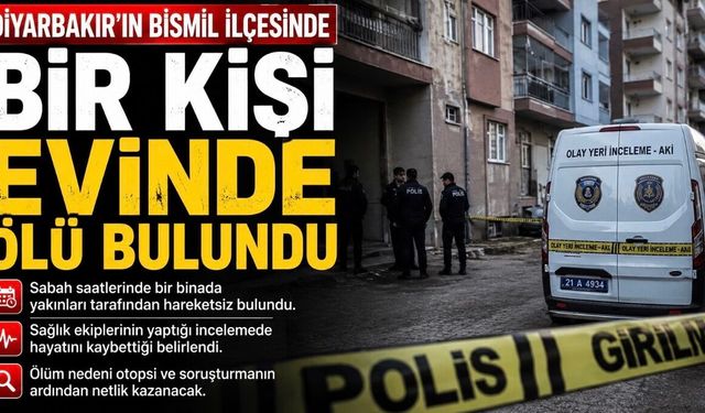 Bismil’de Bir Kişi Evinde Ölü Bulundu