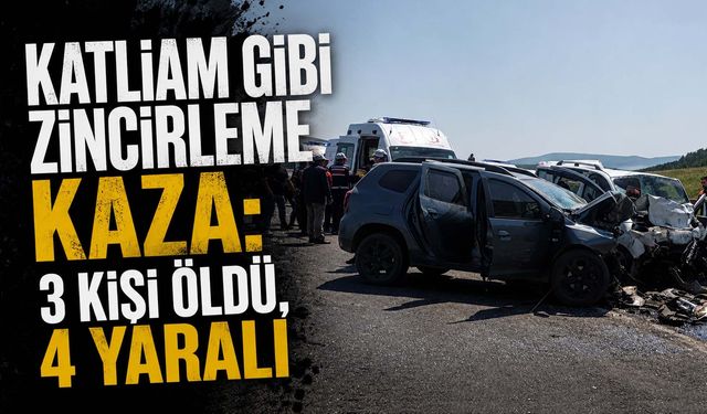 Katliam Gibi Zincirleme Kaza: 3 Kişi Öldü, 4 Yaralı