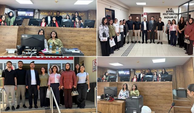 TÜGVA Bismil Vakıf Okulu Öğrencilerinden Bismil Ağır Ceza Mahkemesi'ne Anlamlı Ziyaret