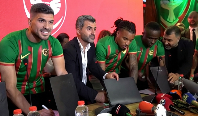 Amedspor’dan 5 transfere görkemli imza töreni