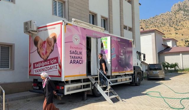 Uludere’de Yüzlerce Kadına Ücretsiz Kanser Taraması