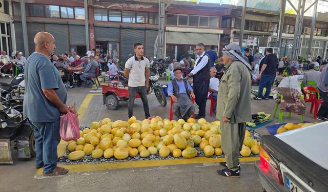 Çermik'in meşhur kavunu tezgâhlardaki yerini aldı