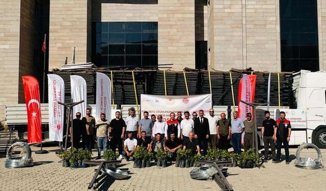 Üreticilere Telli Terbiye Malzemesi ve Asma Fidanı Desteği