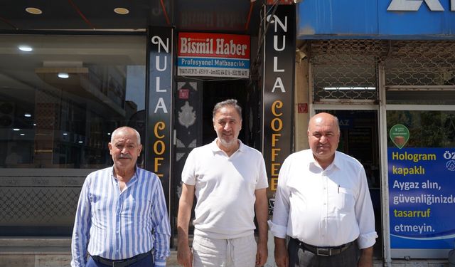 Dünya şampiyonu Hacı Arap Yaman’dan Bismil Haber’e ziyaret