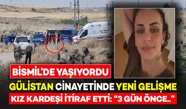 Bismil'de yaşıyordu, Gülistan cinayetinde yeni gelişme: Kız kardeşi itiraf etti