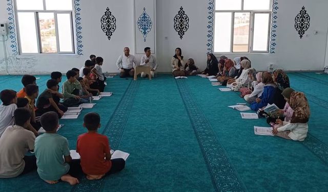 Bismil’de Yaz Kur’an Kurslarına Ziyaret: Öğrencilerle Bir Araya Geldiler