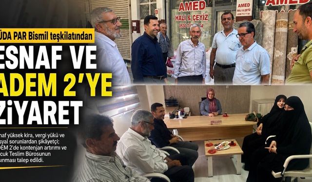HÜDA PAR Bismil teşkilatı sahada: Esnafın ve ADEM 2’nin taleplerini dinledi