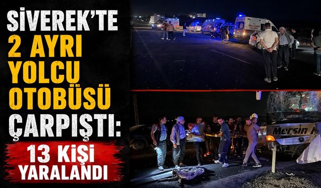 Siverek'te 2 ayrı yolcu otobüsü çarpıştı: 13 kişi yaralandı