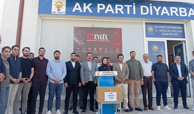 Diyarbakır’da 12 Eylül mesajı: “Söz de karar da milletindir”