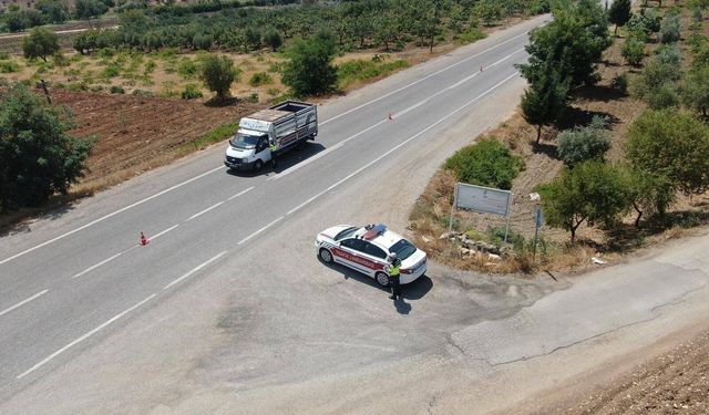 Trafik güvenliği için dron destekli denetim gerçekleştirildi