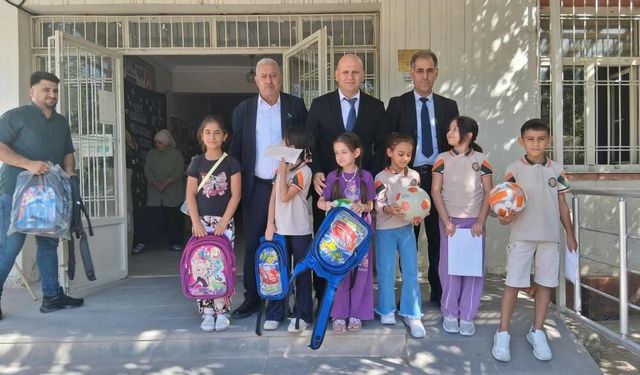 Çermik'te Ders Başı Heyecanı: 300 Miniğe Okul Çantası Desteği