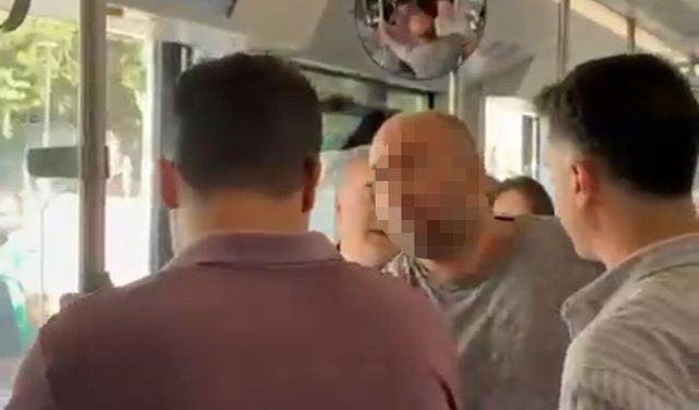 Önce yaşlı adamla tartıştı, ardından kadın muhabirlere saldırdı