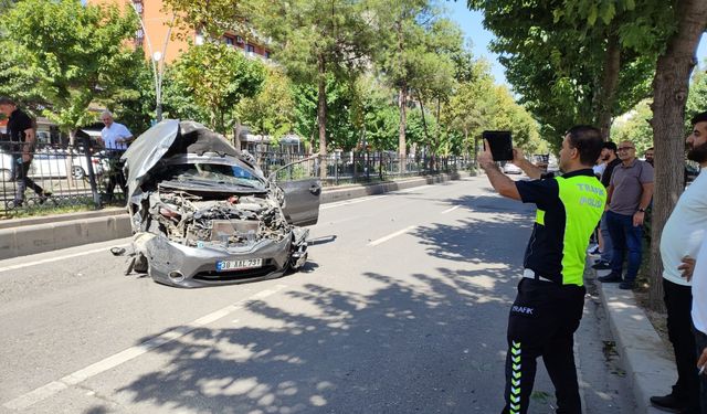 Kontrolden çıkan otomobil takla attı: 1 yaralı