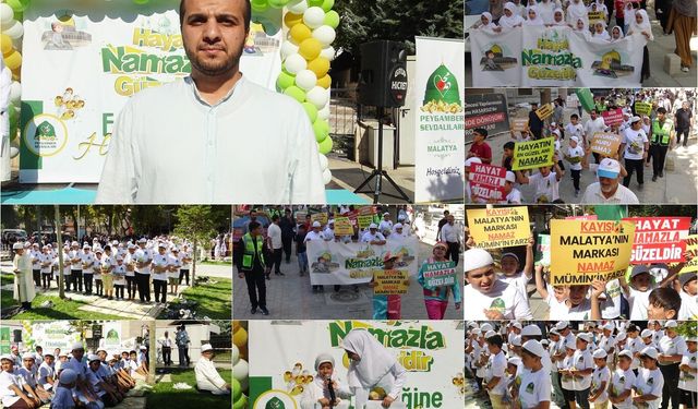 Malatya'da çocuklar "Hayat Namazla Güzeldir" etkinliğinde buluştu