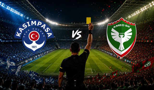 Amedspor-Kasımpaşa maçını yönetecek hakem belli oldu