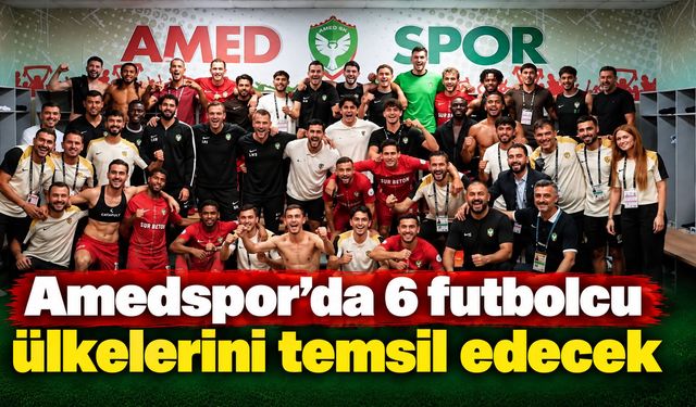 Amedspor’da 6 futbolcu ülkelerini temsil edecek