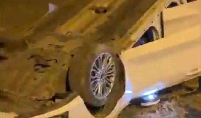 Kontrolden çıkan otomobil takla attı: 1 yaralı
