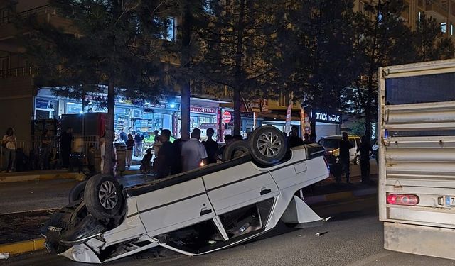 Çarpışmanın ardından takla attı: 1 yaralı