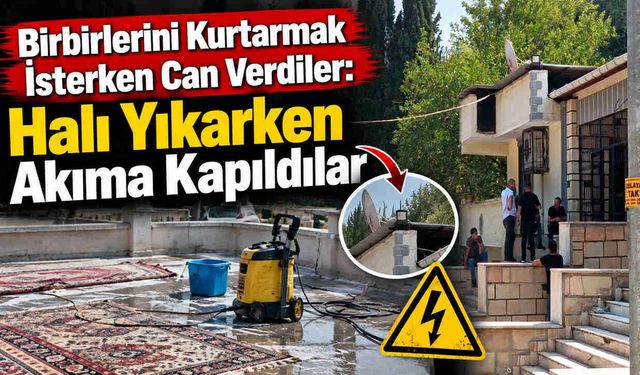 Birbirlerini Kurtarmak İsterken Can Verdiler: Halı Yıkarken Akıma Kapıldılar