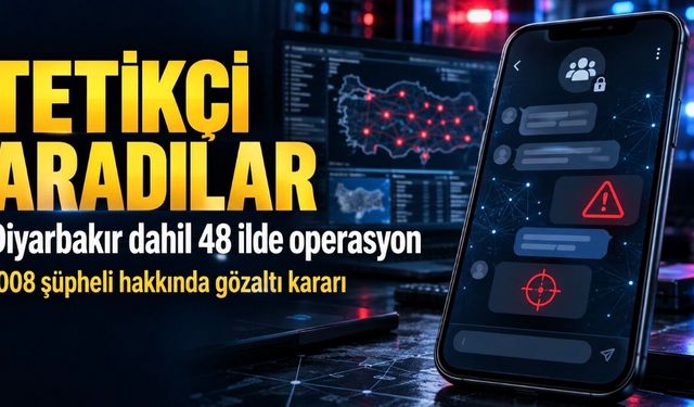 Sosyal medyadan tetikçi aradılar: Operasyon Diyarbakır’a uzandı