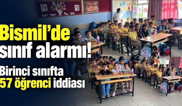 Bismil Köseli ilkokulunda birinci sınıfta yoğunluk iddiası: Mevcut 57’ye ulaştı