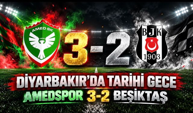 Son dakika: Amedspor Beşiktaş’ı yıktı: 5 gollü tarihi gecede lider oldu