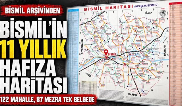 “Nexşeya Bismil” ilçenin geçmişini yeniden gün yüzüne çıkardı