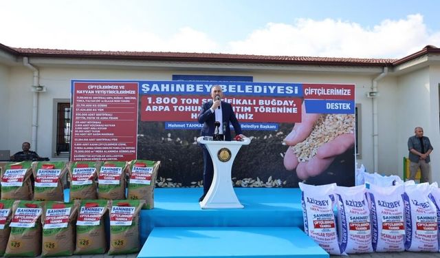 Şahinbey'den Çiftçilere 1800 Ton Tohum Desteği!