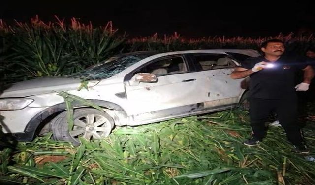Gece Saatlerinde Feci Kaza: Tarlaya Savrulan Cipten 2 Kişi Yaralandı