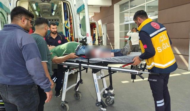Marangozhanede talihsiz kaza: Usta bacağından yaralandı