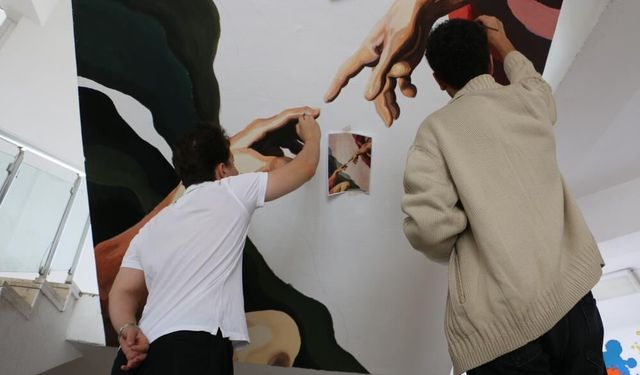 Diyarbakırlı Öğrenciler Okul Duvarlarını Sanat Eserine Dönüştürdü