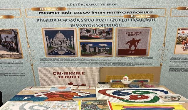 Diyarbakırlı Öğrencilerin Mozaik Projesine Ankara'da Birincilik Ödülü