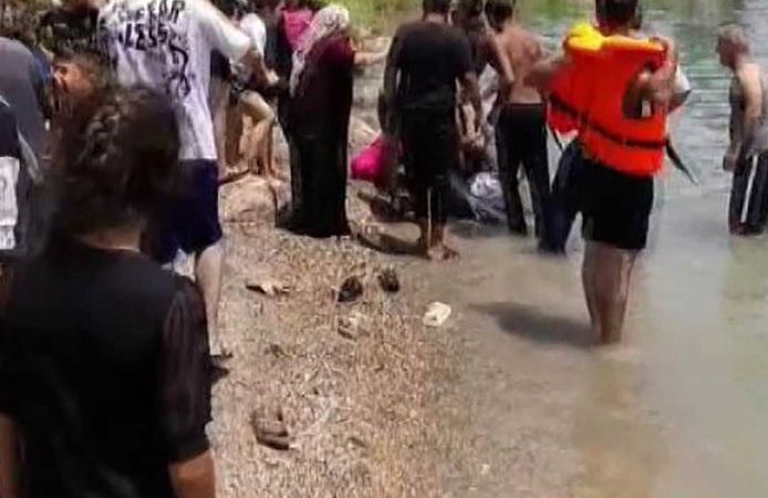 Fırat Nehri'ne giren kız çocuğu boğuldu, ablası tedavi altına alındı