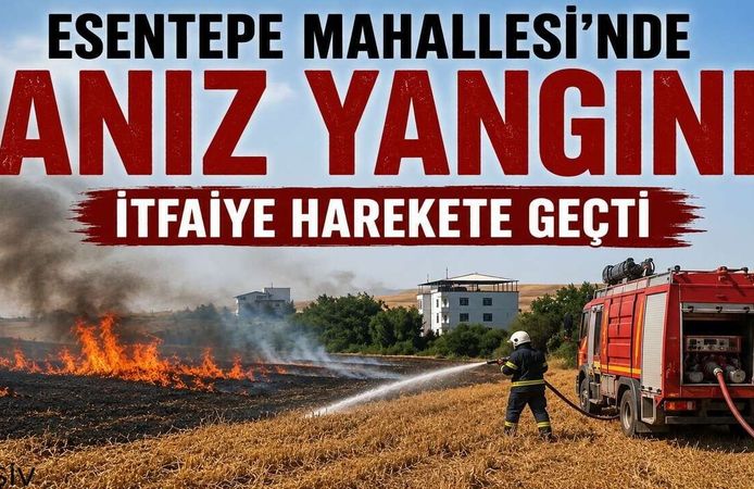 Esentepe Mahallesi'nde Anız Yangını: İtfaiye Harekete Geçti