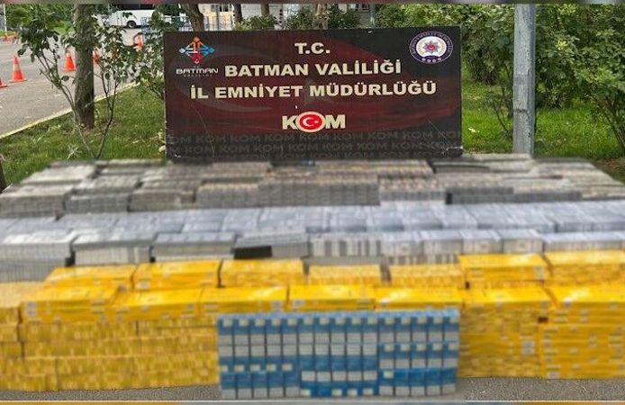 Polis Ekipleri 18 Bin 910 Paket Kaçak Sigara Ele Geçirdi